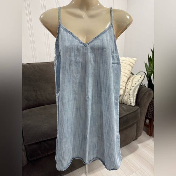 TNA Dresses & Skirts - TNA Light Blue Denim summer dress